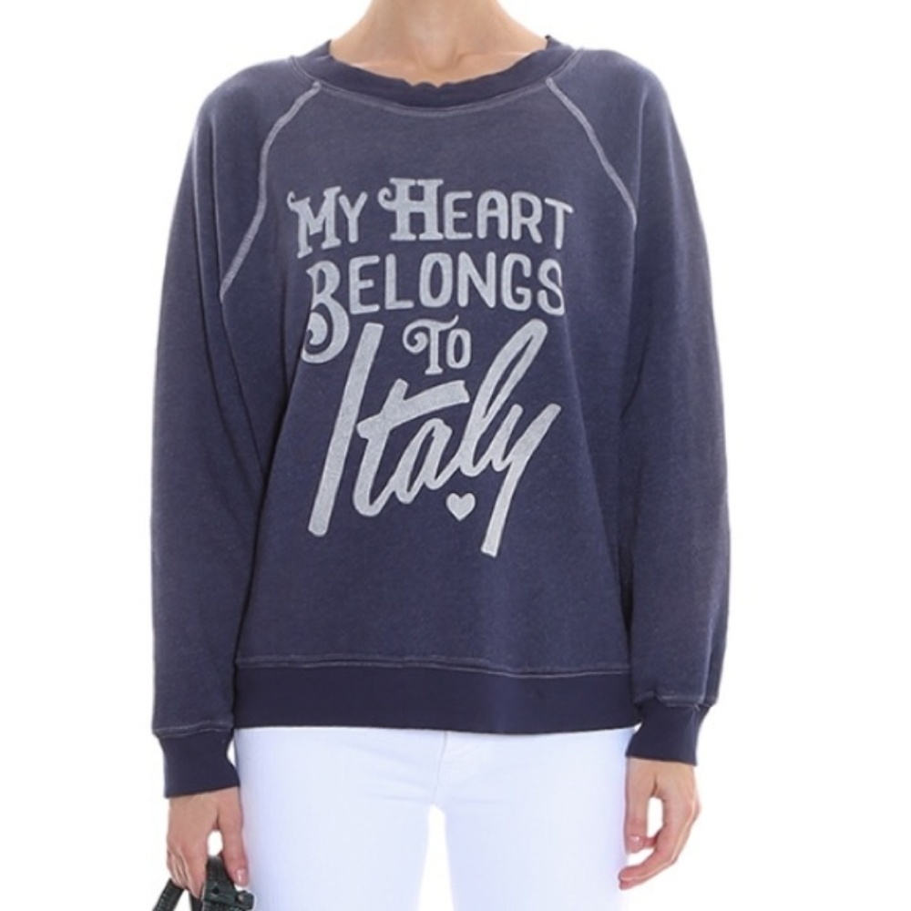 Wildfox "My Heart Belongs to Italy" Sweatshirt